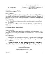 Ki thi hoc sinh gioi lơp 9 môn lịch sử thơi gian 150 phut (không kê thơi gian giao đê)